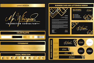 design signature logo or redesign business or edit with complete branding kit