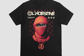 create summer, graphic, logo, typographic, and custom t shirt design for you
