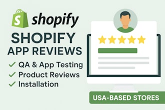 do shopify store usa app reviews QA app testing products reviews installation