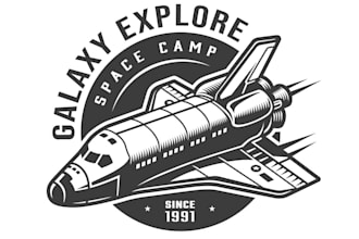 design high quality rocket logo