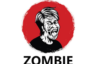 design creative zombie logo