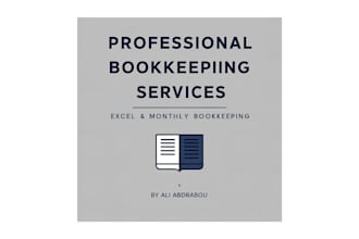 do bookkeeping, bank reconciliation, and vat filing