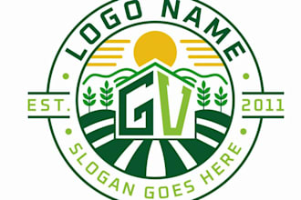 design superb agriculture logo for your company