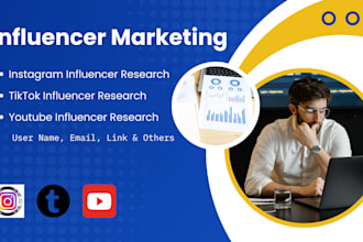 find targeted instagram, youtube, tiktok influencer list