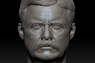 sculpt custom 3d head model, 3d mask, face model, 3d helmet, bust model 3d print