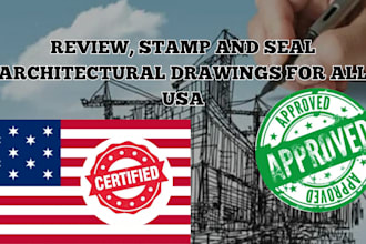 review, stamp california and florida architectural drawings, USA city permit