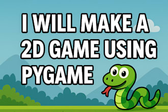 make a 2d game using pygame in python