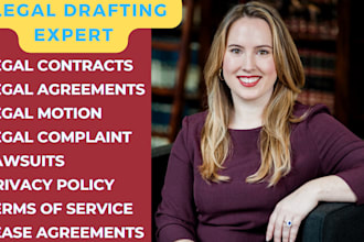 be your lawyer to draft or review quality contracts, agreements, legal docs