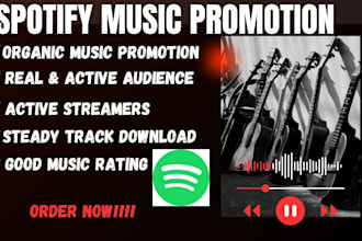 do organic spotify promotion and music streaming app marketing