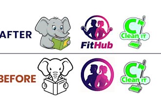 create, recreate, redesign, revamp, retrace, modify, fix or edit logo design