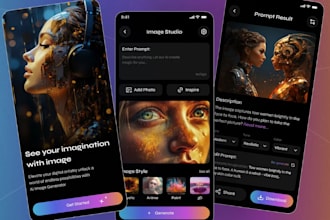 build ai video generator app, ai image app, video editor app, ai art generator