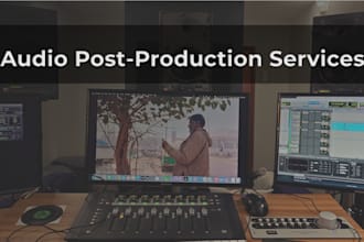 provide audio post production for media films series and commercials