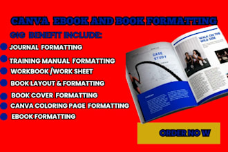 do canva ebook design workbook design journal planner lead magnet for amazon KDP