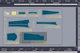 make tops pattern and grading using lectra software