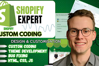 do shopify custom coding shopify store shopify bug fix optimization
