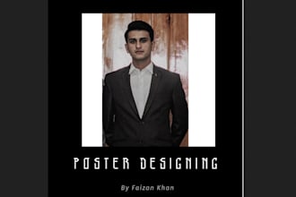 do professional poster designing that will meet your needs
