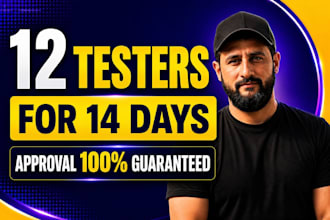 test your app for google play close testing with real 12 testers