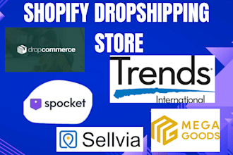 build dropshipping store via sellvia dropcommerce bigcommerce spocket trendsi