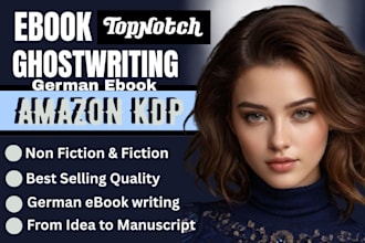 be your german ebook ghostwriter for fiction and non fiction and self help book