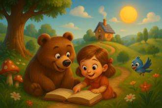 design 3d children animation book kids book story book book cover design