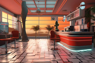 create environment for metaverse and VR