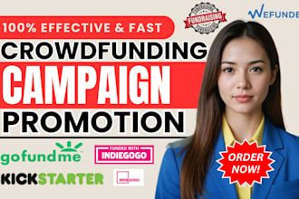 do crowdfunding promotion kickstarter gofundme indiegogo on fundraising campaign