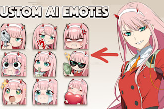 create custom ai emotes for twitch, youtube, kick, discord