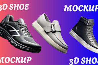 3d shoe mockup design 3d shoe modelling footware   mockup 3d shoe animation clo