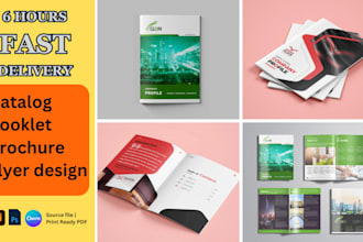 design digital brochure, company profile, booklet, proposal or annual report