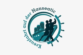 design mascot high quality maritime party logo