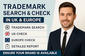 do a trademark search and check in UK, europe