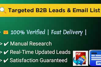 collect targeted b2b leads, emails and contact information for your busin