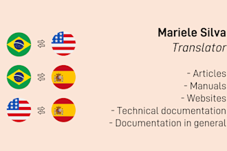 do portuguese, spanish and english translation