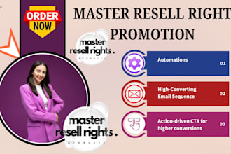 promote your master resell rights via email marketing to generate passive income