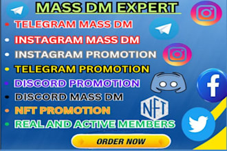 send out mass dm, discord mass dm, telegram dms, instagram dms, twitter mass dm