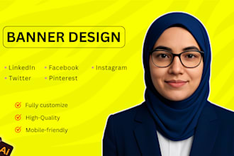 design linkedin, facebook, instagram, twitter and pinterest banner