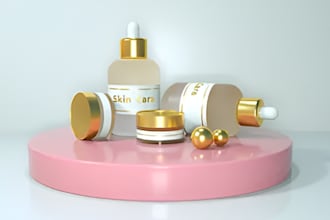 make 3d product design product labeling 3d rendering with industrial design