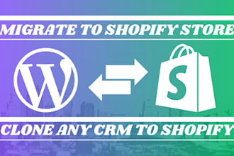 copy clone migrate wix to shopify transfer woocommerce to shopify