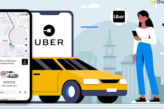 develop uber clone android and ios app