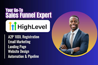 gohighlevel sales funnel gohighlevel landing page go high level website expert