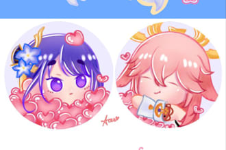 draw cute chibi n doodles for 5 USD paypal only