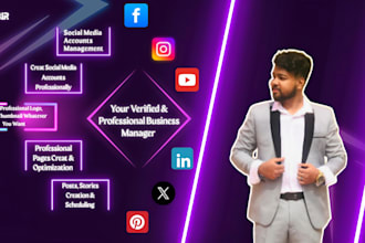 be your verified professional unique social media manager
