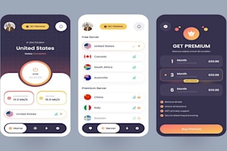develop a custom and secure VPN app for android, ios, or cross platform, openvpn