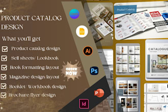 design product catalog, magazine layout, catalogue, lookbook, booklet, brochure