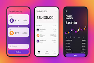 develop a secure and custom crypto exchange app, wallet, or trading website