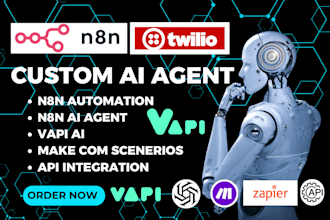 n8n ai agent vapi ai api integration make com n8n automation workflow ghl expert