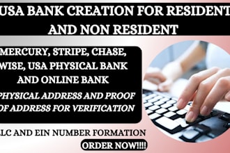 create USA bank for any country, get USA physical address and proof of address