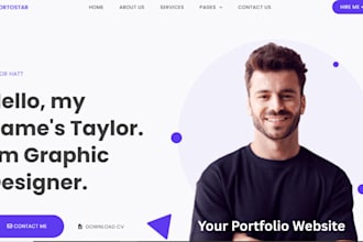 create a stunning personal portfolio website or blog