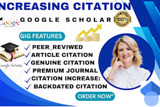 increase google scholar citations, journals, backdated citations, researchgate