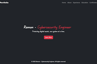 professional  personal portfolio website